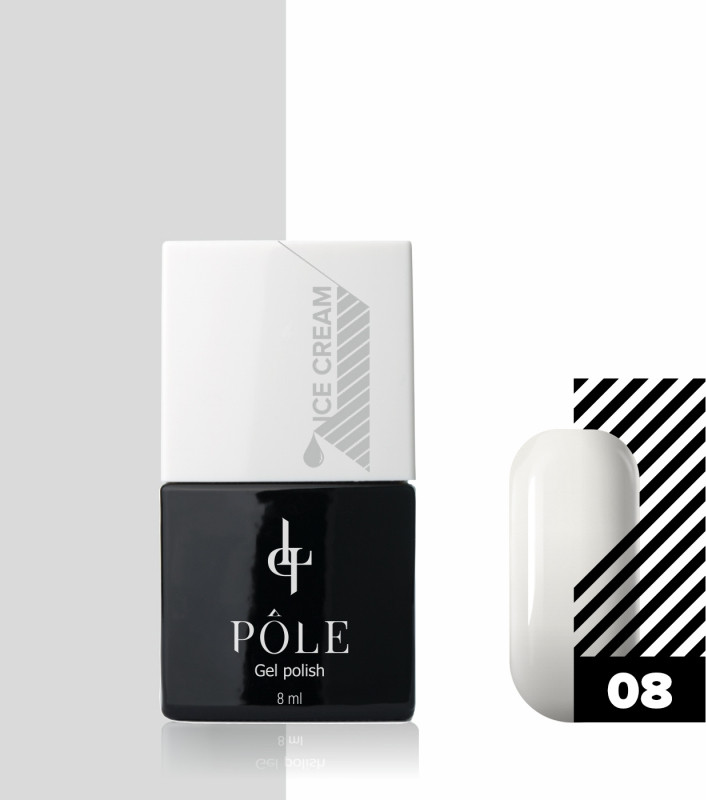 Гель-лак для ногтей «Ice Cream», оттенок 08 Королевский пломбир | Pole