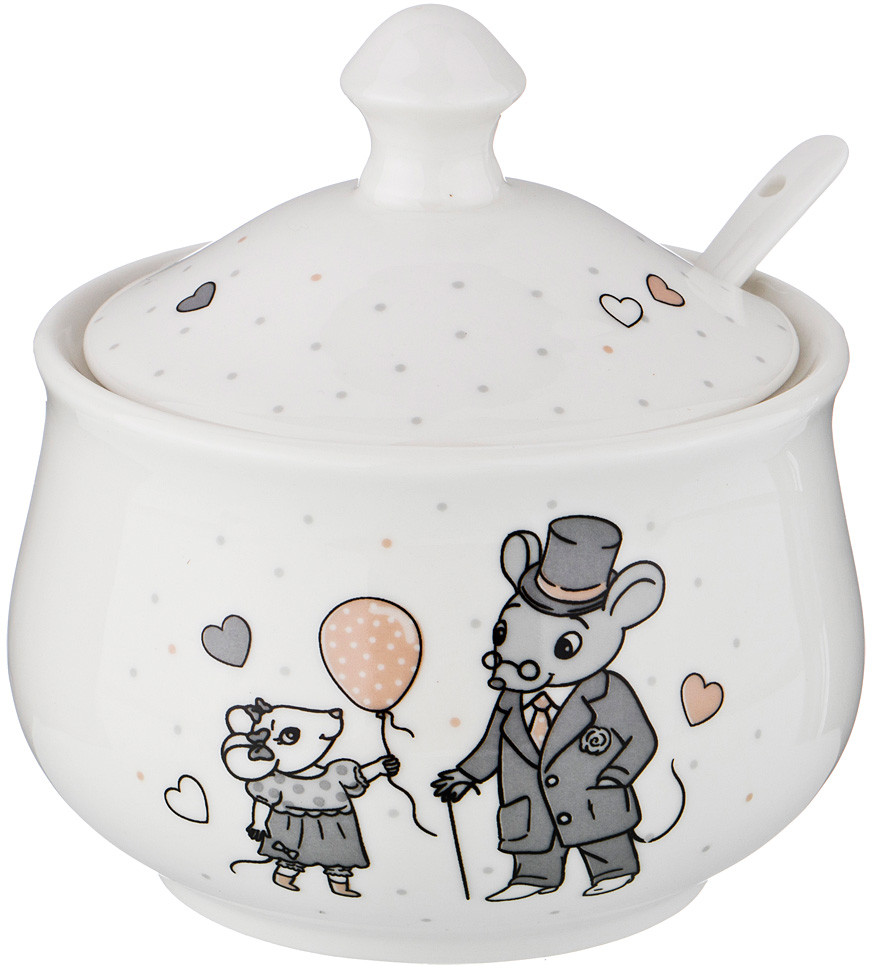 Сахарница с ложкой «Мышки» | Мышки | Lefard