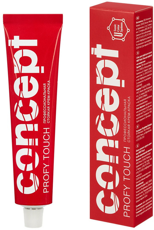 Крем-краска для волос профессиональная, оттенок 7.4 Медный светло-русый | Profy Touch | Concept