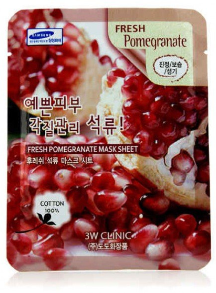 Маска для лица с экстрактом граната | Mask Sheet | 3W CLINIC
