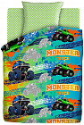 Комплект постельного белья «Монстр трак» (1,5-спальный, бязь, 1 наволочка 70×70)