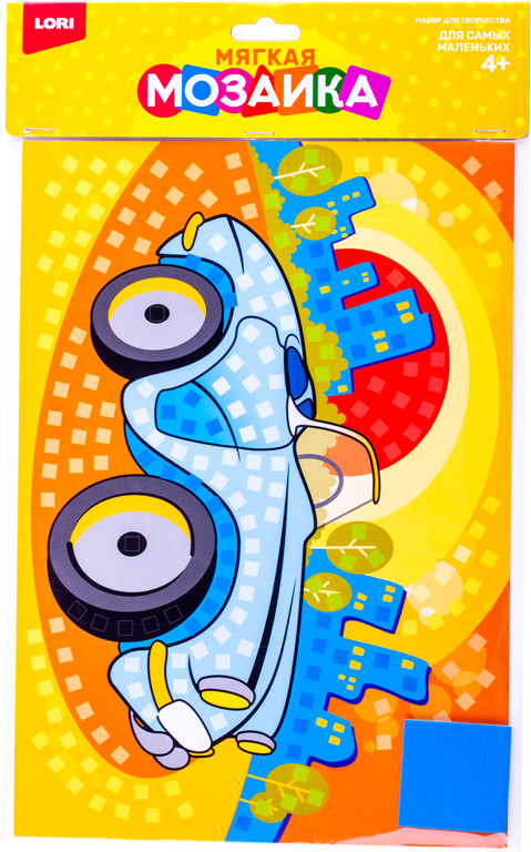 Набор для детского творчества «Машинка» | Мягкая мозаика | Lori