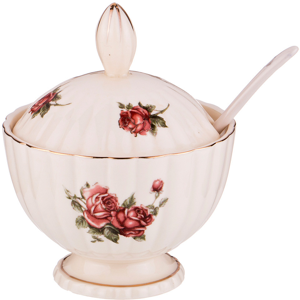 Сахарница с ложкой «Корейская роза» | Корейская роза | Lefard