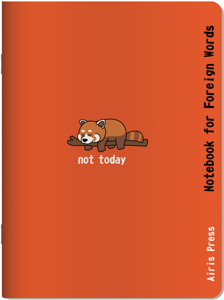 Тетрадь для записи иностранных слов «Красная панда» | Тетради для записи иностранных слов