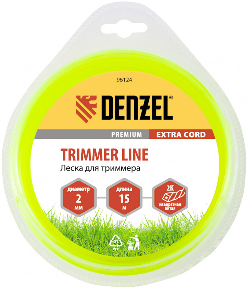 Леска для триммера квадратная | Extra Cord | Denzel