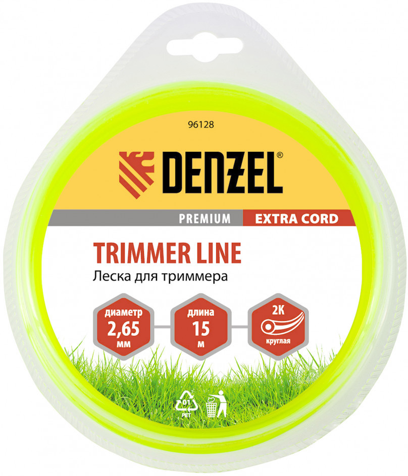 Леска для триммера круглая | Extra Cord | Denzel