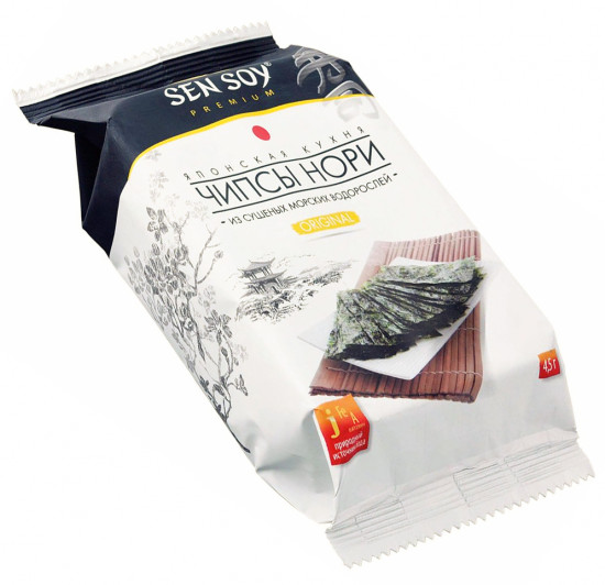 Чипсы нори из морской водоросли