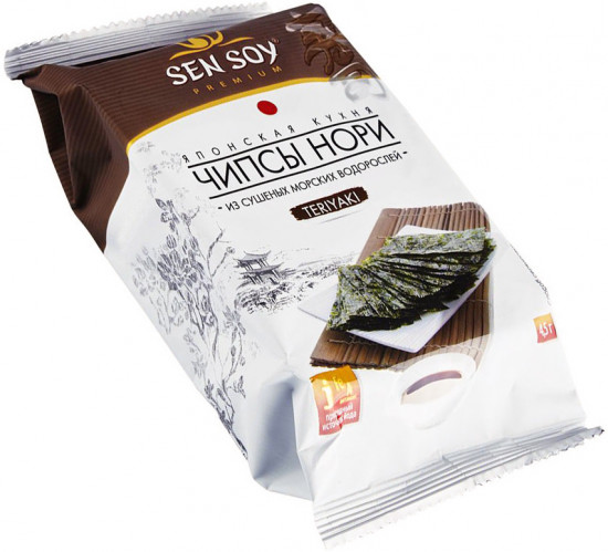Чипсы нори из морской водоросли «Терияки»