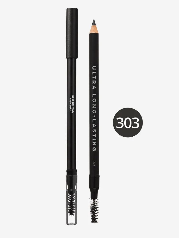 Карандаш для бровей, оттенок 303 Черный | Parisa Cosmetics