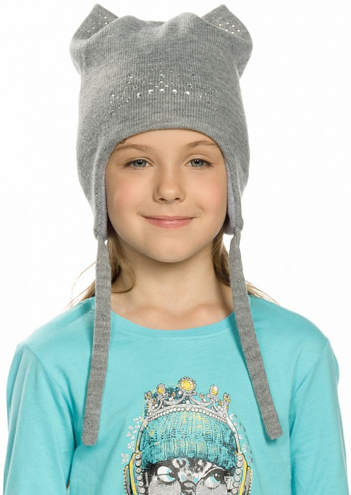 Шапка для девочек | Лед и розы | Pelican
