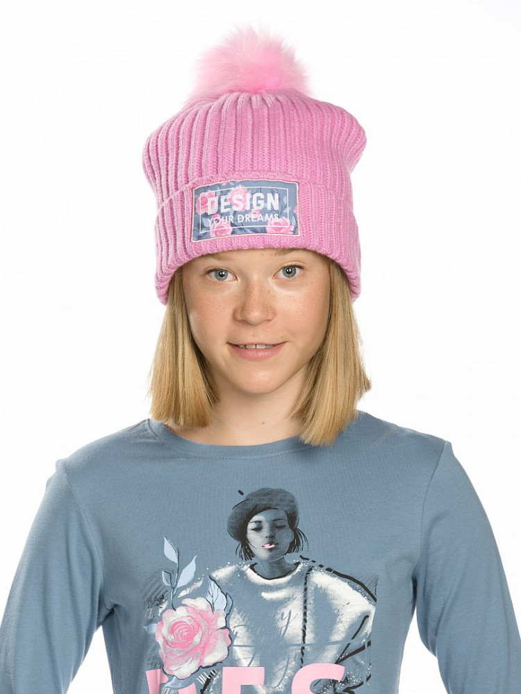 Шапка для девочек | Цвет настроения jeans | Pelican