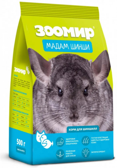 Корм для шиншилл «Мадам Шинши»
