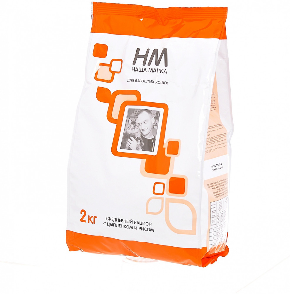 Корм для взрослых кошек с цыпленком и рисом | Наша Марка