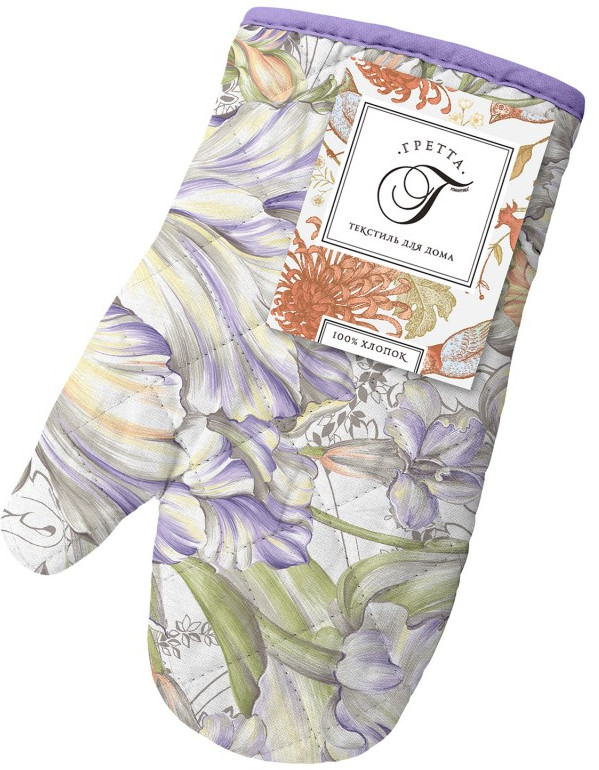 Прихватка-рукавица «Ирисы» | Гретта | Романтика