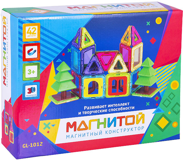 Конструктор магнитный «Дом с ёлочками» | Магнитой