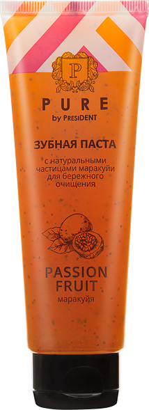 Зубная паста с натуральными частицами маракуйи | Pure | President