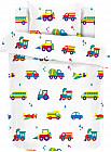 Комплект постельного белья «Машинки» (ясли, бязь, 1 наволочка 40×60)
