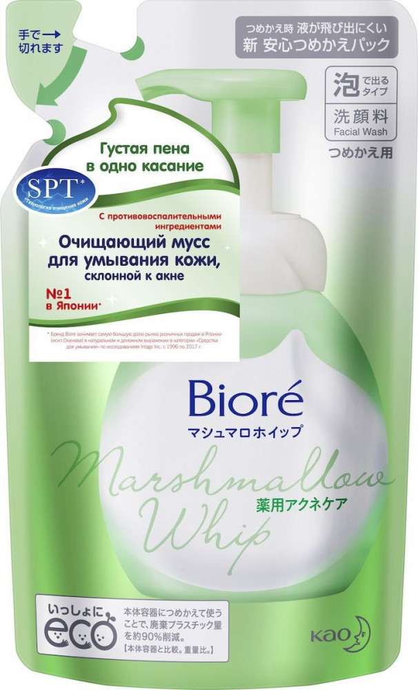 Мусс для умывания «против акне» запасной блок | Biore