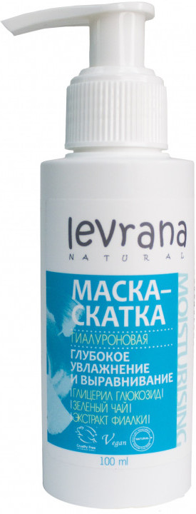 Маска-скатка для лица гиалуроновая «Глубокое увлажнение и выравнивание» | Levrana