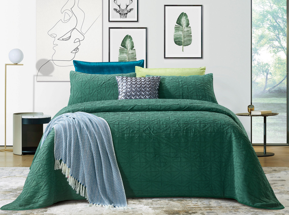 Покрывало (суперевро, жаккард, 240х260 см, 2 наволочки 50х70) | Emilia | Tango