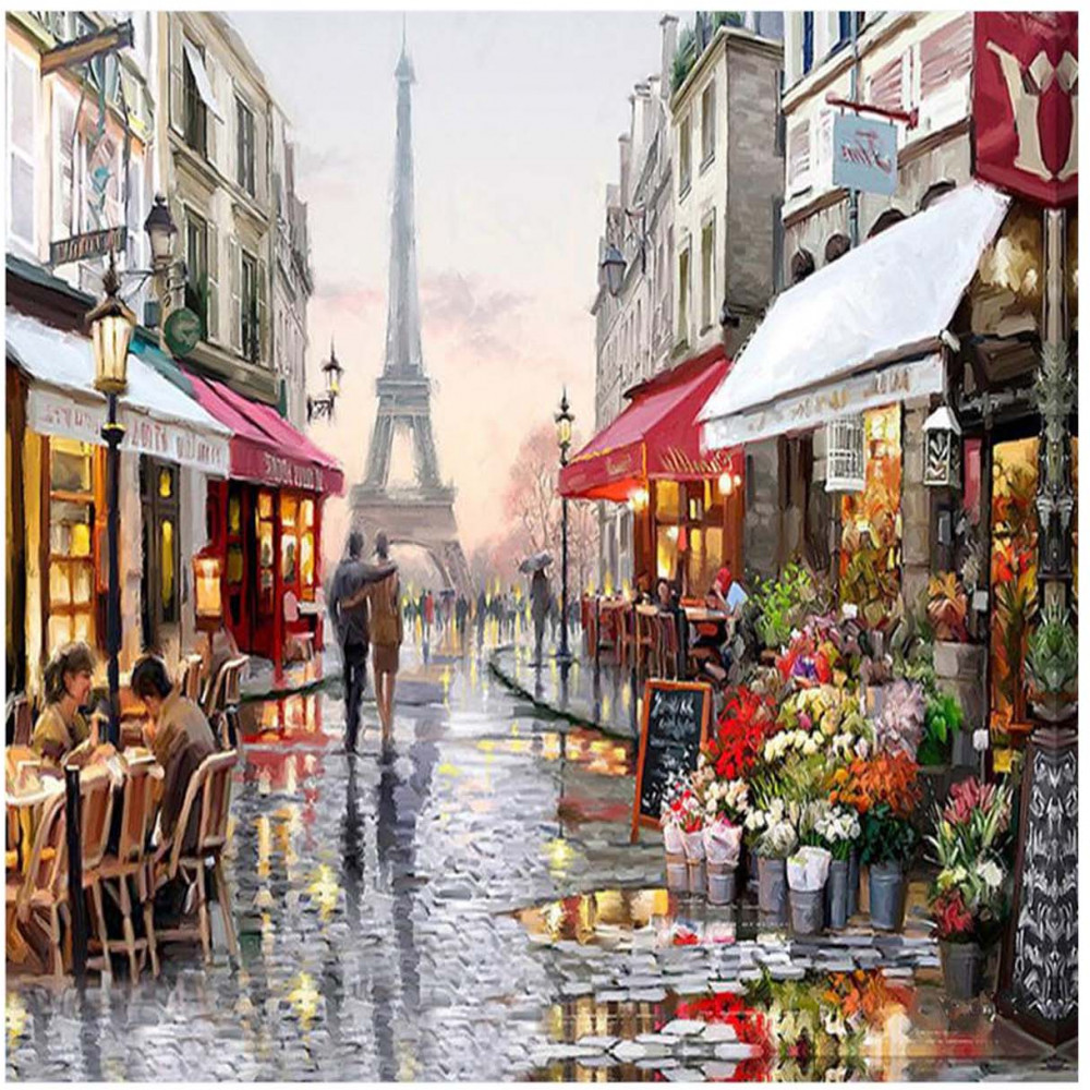 Картина по номерам «Прогулки по Парижу» | Molly