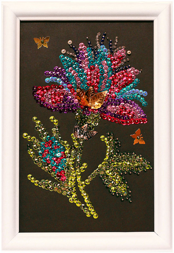 Мозаика из пайеток «Волшебный цветок» | Волшебная мастерская