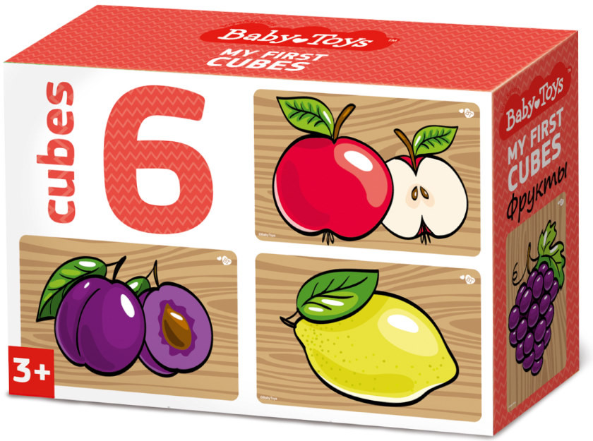 Кубики пластиковые «Фрукты» | Baby Toys