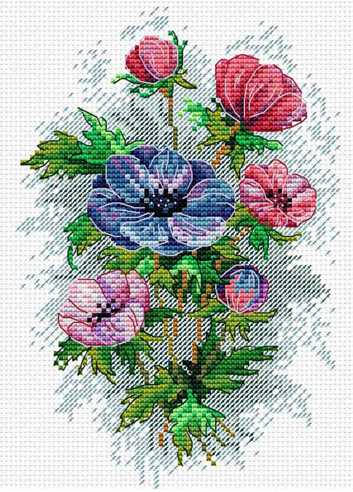 Набор для вышивания «Цветы осени» | М.П. Студия