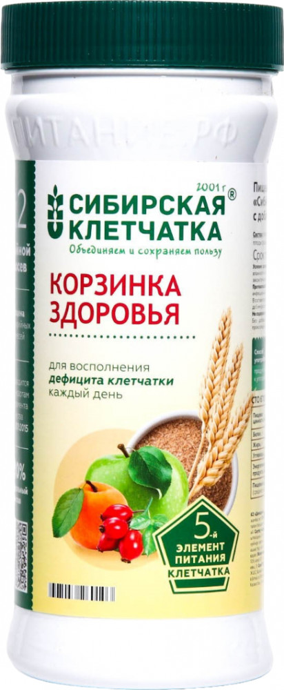 Клетчатка «Корзинка здоровья» | Сибирская клетчатка