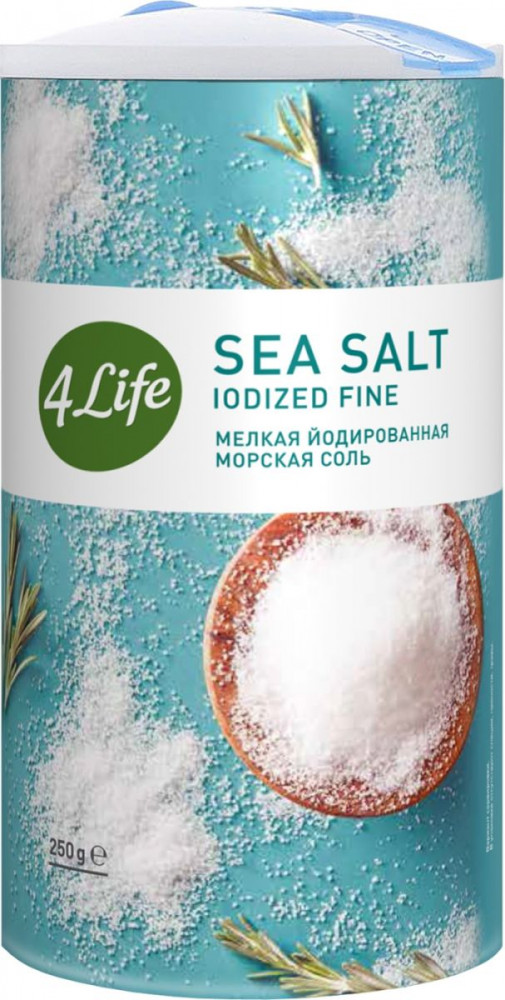 Cоль морская мелкая йодированная | Sea Salt | 4Life