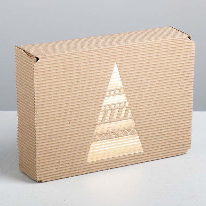 Коробка подарочная «Новогодняя елка» | Дарите Счастье
