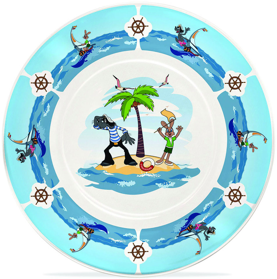 Тарелка малая «Ну, погоди!» | Союзмультфильм | PrioritY