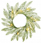 Венок хвойный с лампами «Чемберлен»