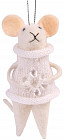 Украшение новогоднее «Мышка со снежинкой»