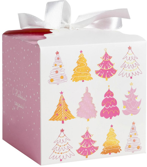 Коробка подарочная «Чудеса» | Новогодний розовый тренд | Дарите Счастье