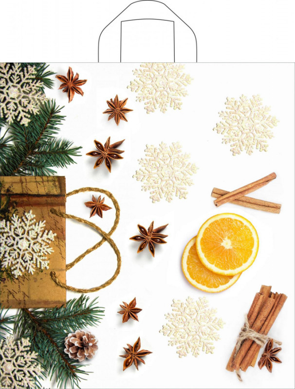 Пакет «Коллаж с корицей» | Новогоднее ассорти | ТикоПластик