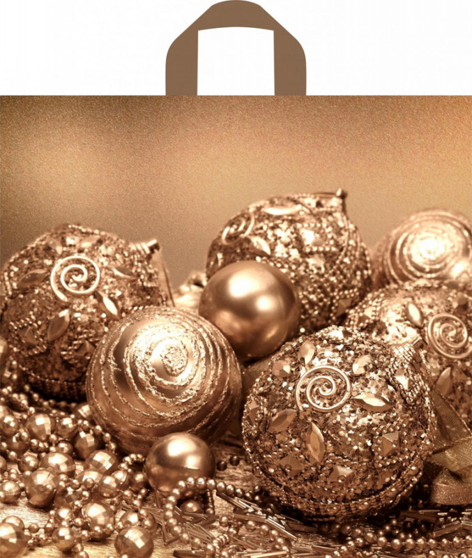 Пакет «Бронзовые шарики» | Новогоднее ассорти | ТикоПластик
