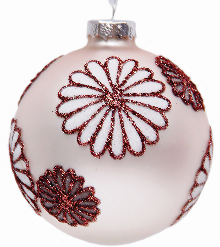 Шар елочный «Снежные цветы» | Феникс Презент