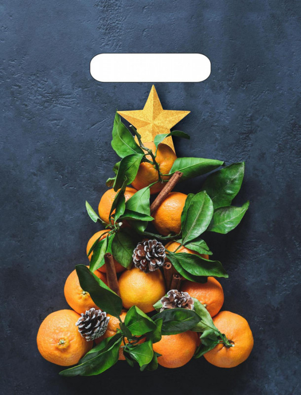 Пакет «Мандариновая елочка» | Новогоднее ассорти | ТикоПластик