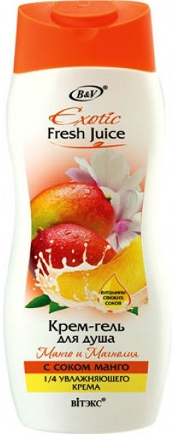 Крем-гель для душа «Манго и магнолия» | Exotic Fresh Juise | Вiтэкс