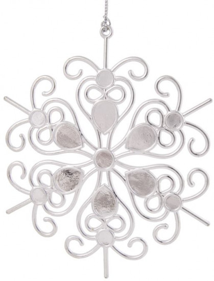 Украшение подвесное «Снежинка кружевная»