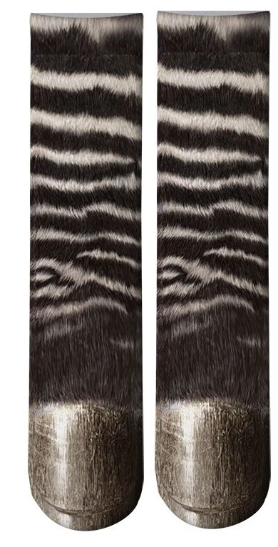 Носки с 3D принтом «Зебра» | 3D socks