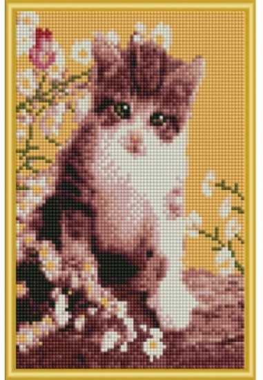 Мозаика алмазная «Игривый котенок»