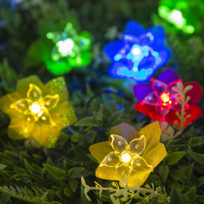 Гирлянда уличная с насадками «Лилия» | Luazon Lighting