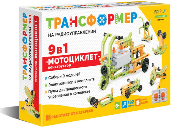 Конструктор электронный «Мотоциклет» | Трансформер | ND Play