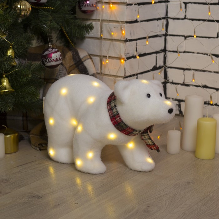 Фигура световая «Белый мишка» | Luazon Lighting