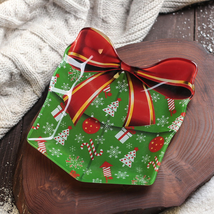 Блюдо сервировочное «Подарок. Счастливого Нового Года» | Доляна