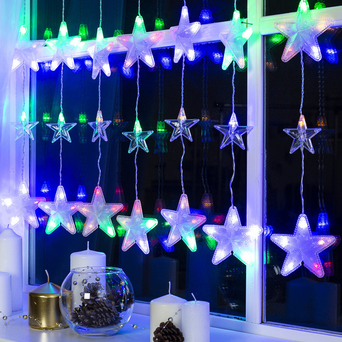 Гирлянда-бахрома «Звездочки» | Luazon Lighting