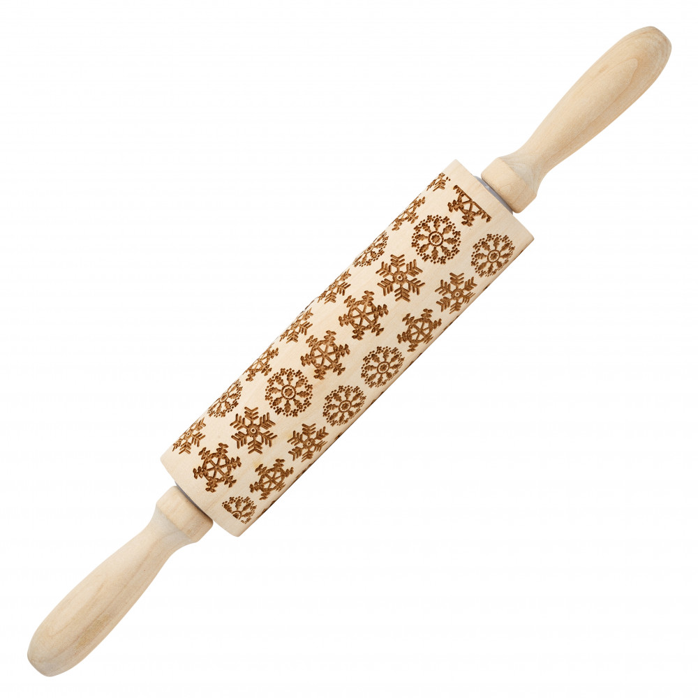 Скалка фигурная «Снежинки» | Miracle