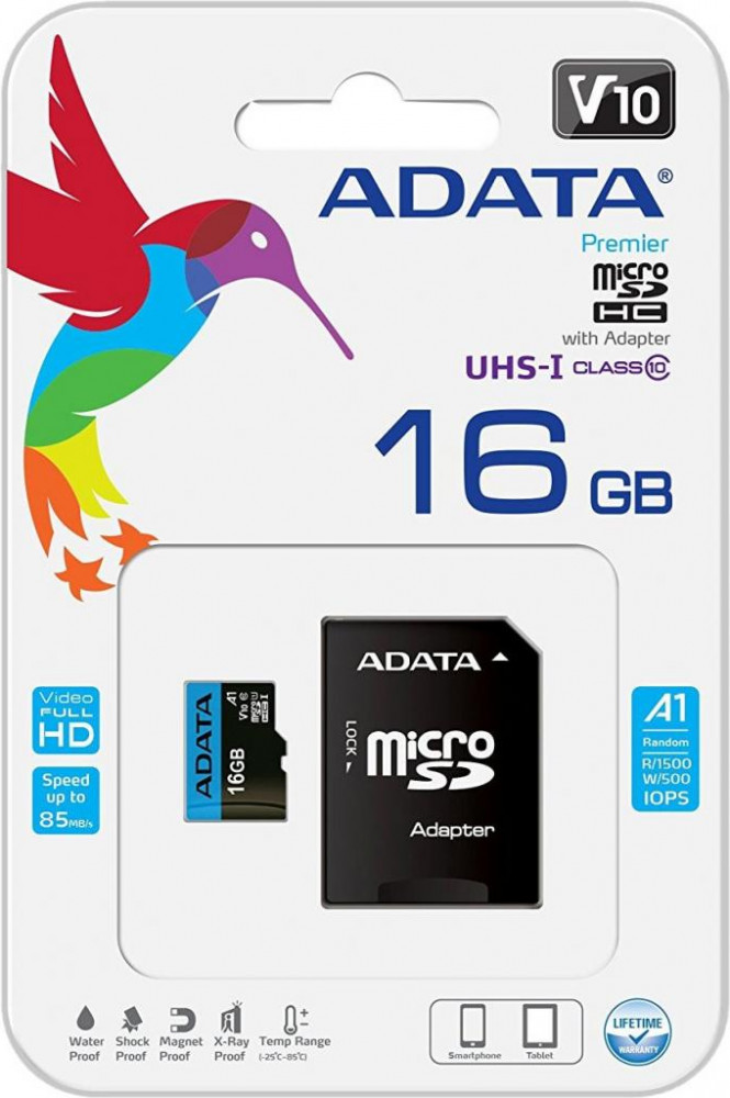 Карта памяти с SD-адаптером microSD Adata | Premier | Adata